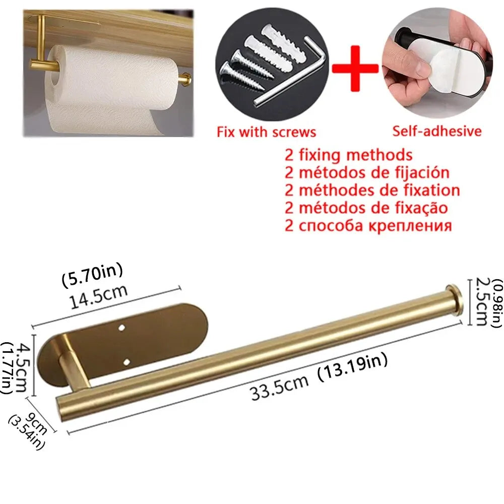 Kitchen Paper Towel Holder Adhesive Tissue Hanger