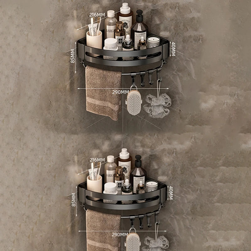 Bathroom Shelf over the Toilet No Drill Wall Mounted Shower Corner Storage Shelves Shampoo Rack Bathroom Hardware Accessories