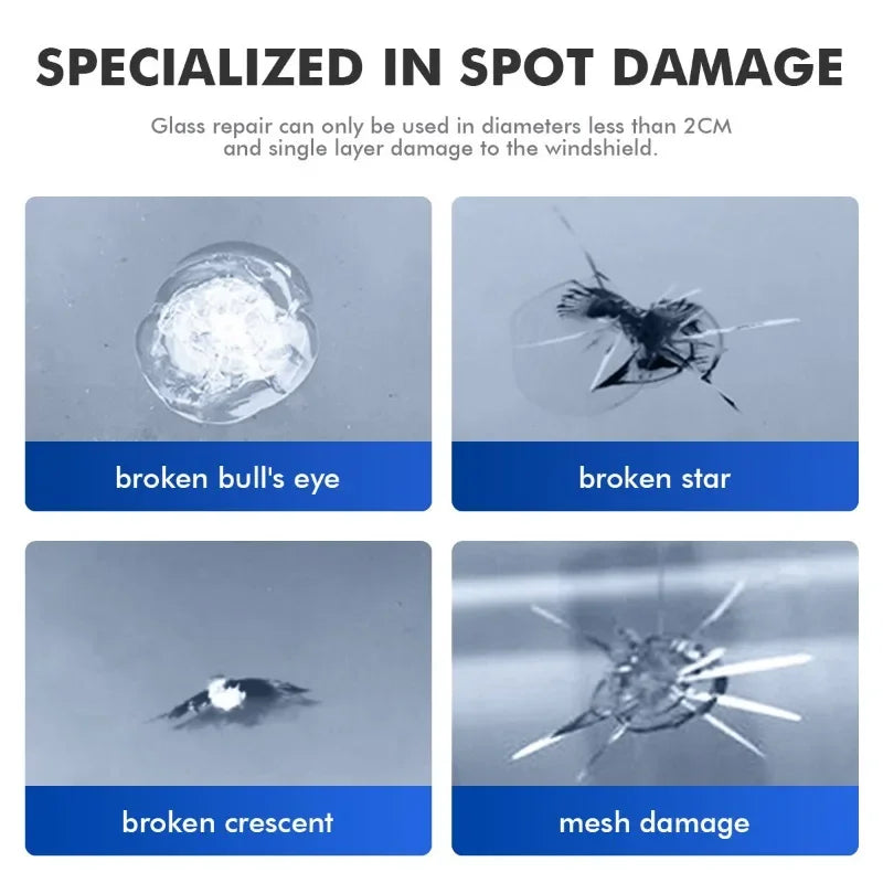 DIY Windshield Car Crack Repair Kit Mobile Screen Window Glass Scratch Cure Glue Clean Neat Car Maintenance Accessories