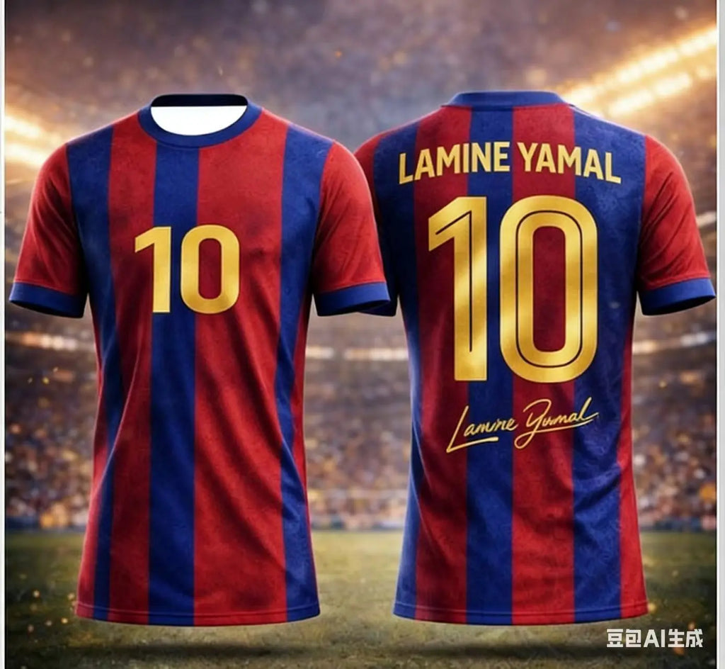 Lamine Yamal #10 Barcelona Soccer Jersey