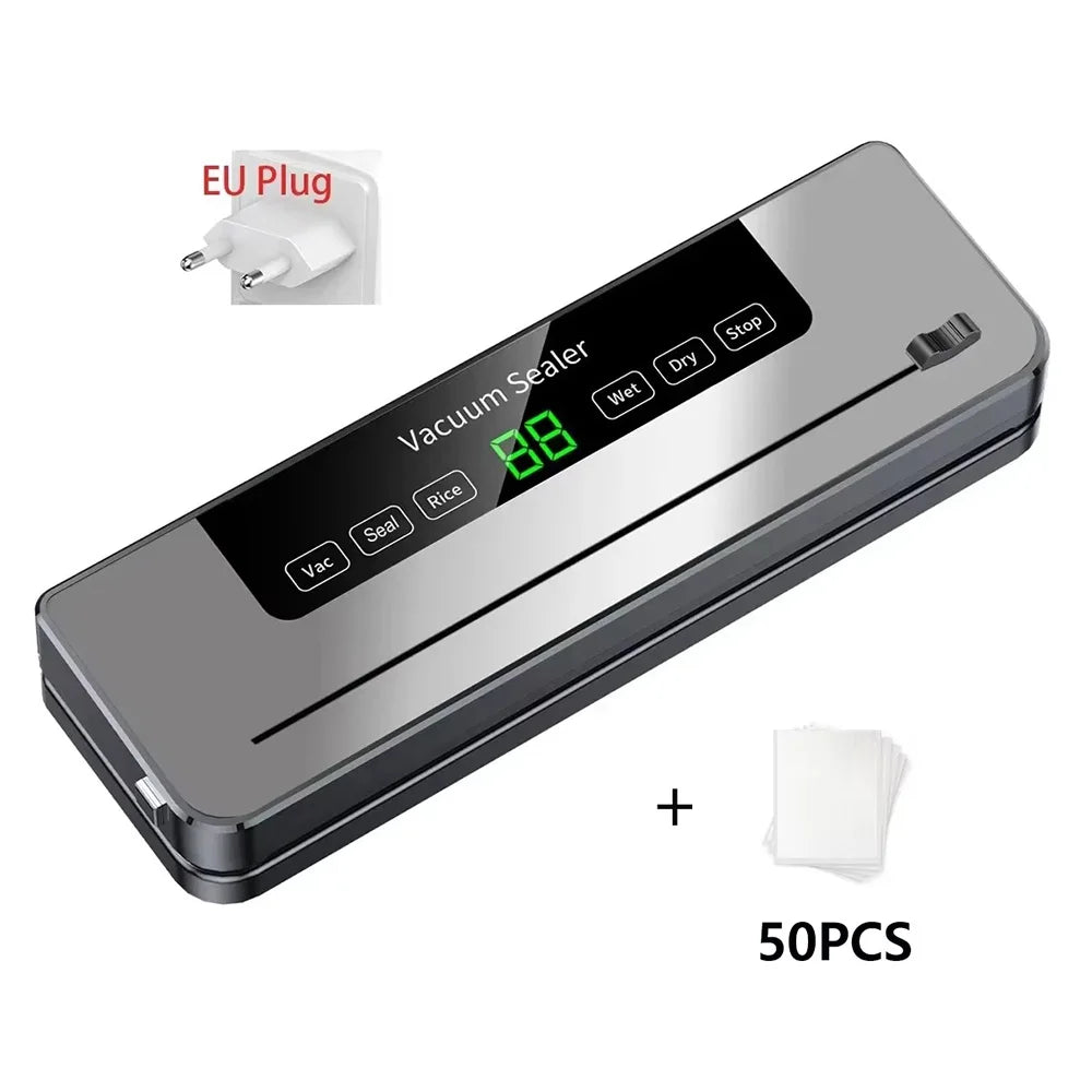 Electric Vacuum Sealer Kitchen Food Storage Seal Touch Button Dry/Wet