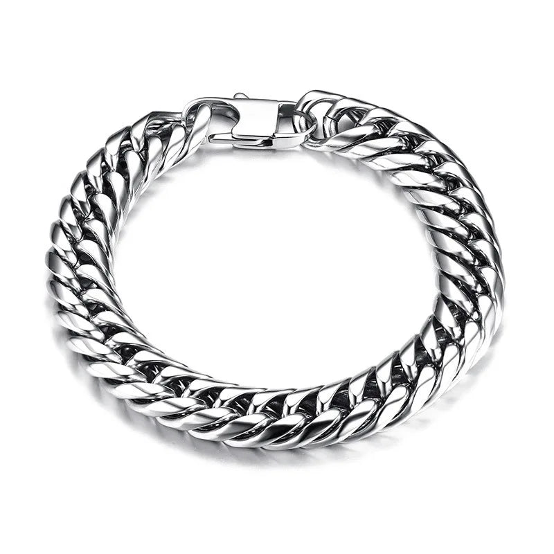 HNSP Stainless Steel Hand Chain Bracelet For Men