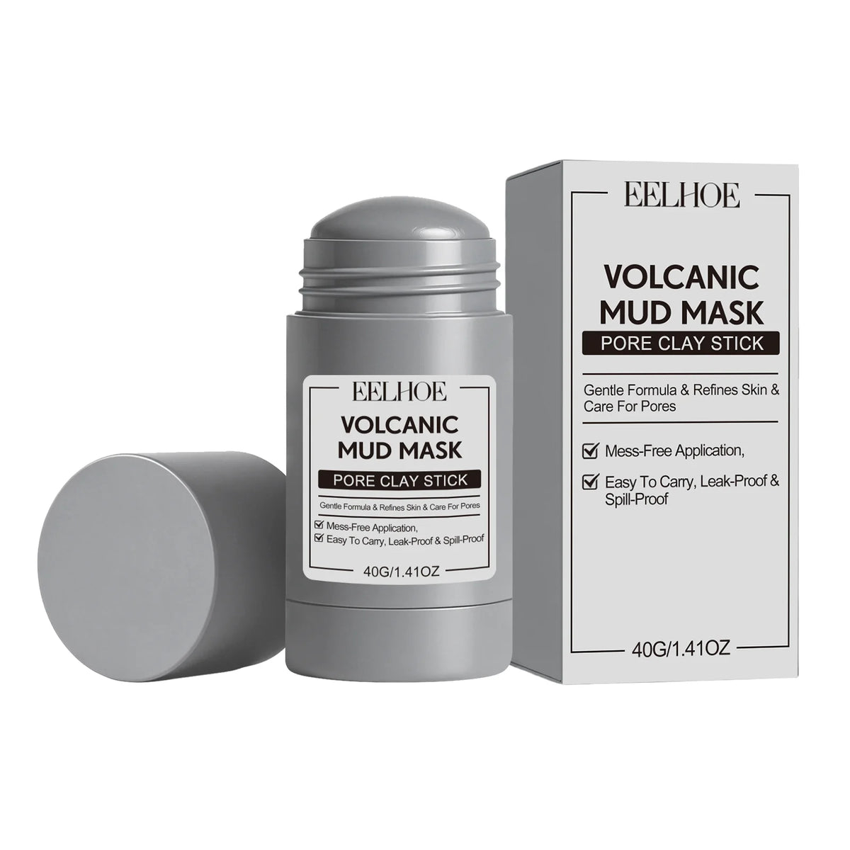 Alaska Volcano & Green Tea Deep Pore Cleansing Mask Stick Blackhead Remover&Oil Control Exfoliating Clay