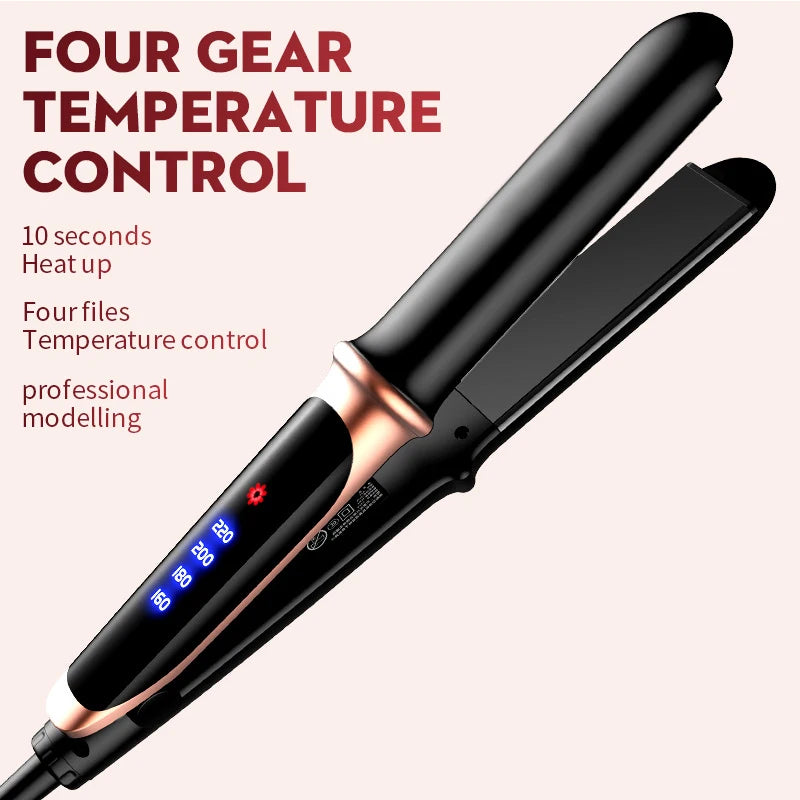 Professional 2 In 1 Hair Straightener Curler Flat Iron Dual Use Hair Styling Tool