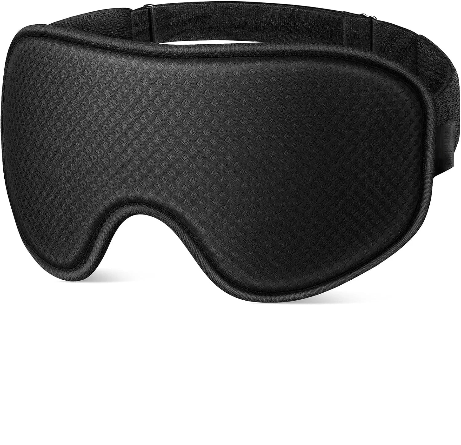1 Pack Unisex Sleep Mask, 3D Light Blocking Eye Mask, Breathable Soft Comfortable Polyesterfor Travel-Adjustable Night Masks