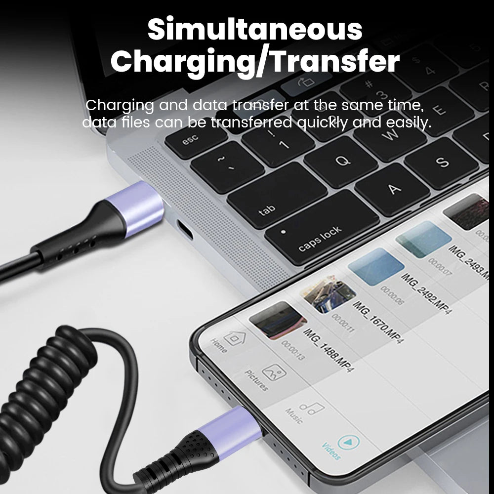 66W 100W Type C TO Type C Cable For iPhone 15 Huawei Xiaomi Samsung