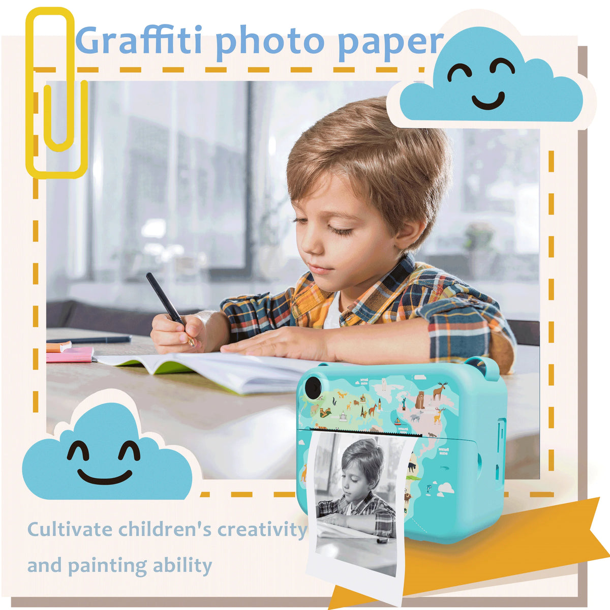 Digital Kids Instant Printing Camera Suitable for Photography