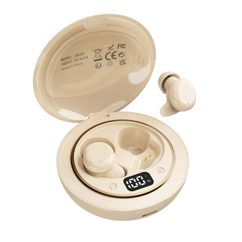 SK49 Bluetooth Wireless Earbuds Sleep Earphones,