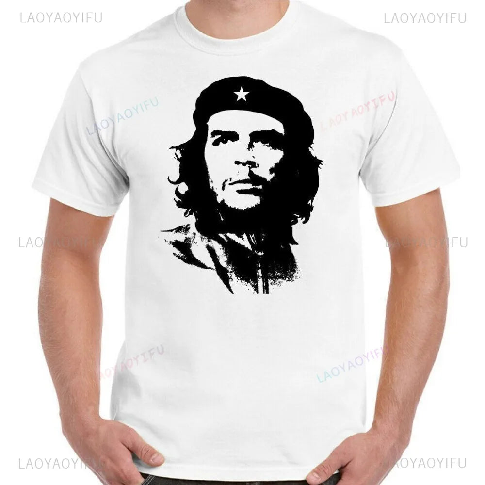 Che Guevara Shirt Rebel Cuban Shirt Guerrilla Revolution TShirt Casual Short Sleeve Men High Quality Tee Cotton Loose Tops