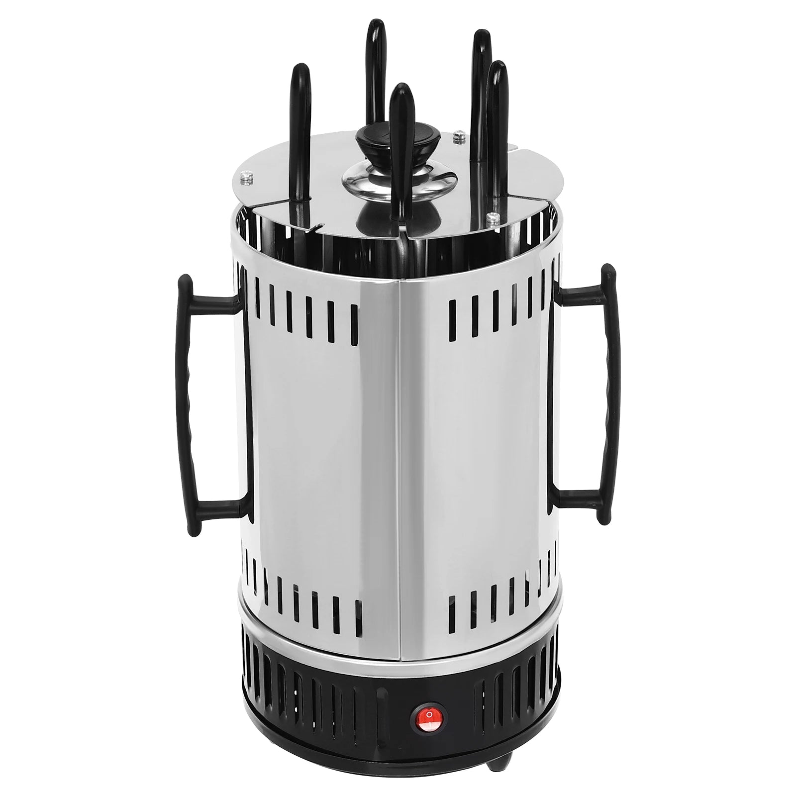 1000W Vertical Electric Grill, Vertical Rotisserie Grill, Electric Rotating Grill Machine with 5/6 Skewers Smoke-Free
