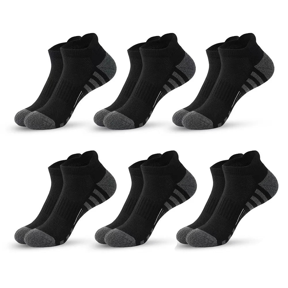 6/24 Pairs Cushioned Breathable Ankle Athletic