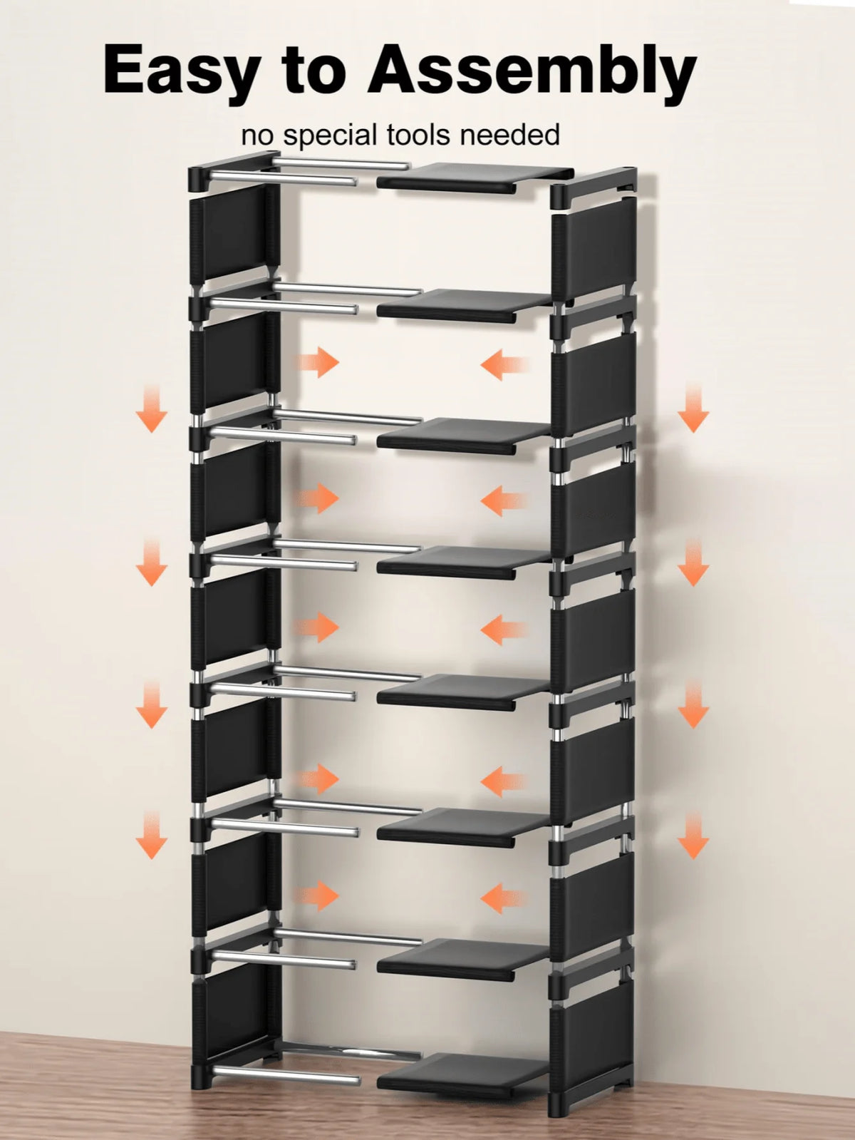 1PC Home 8-Layer Single-row Shoe Rack, Living Room
