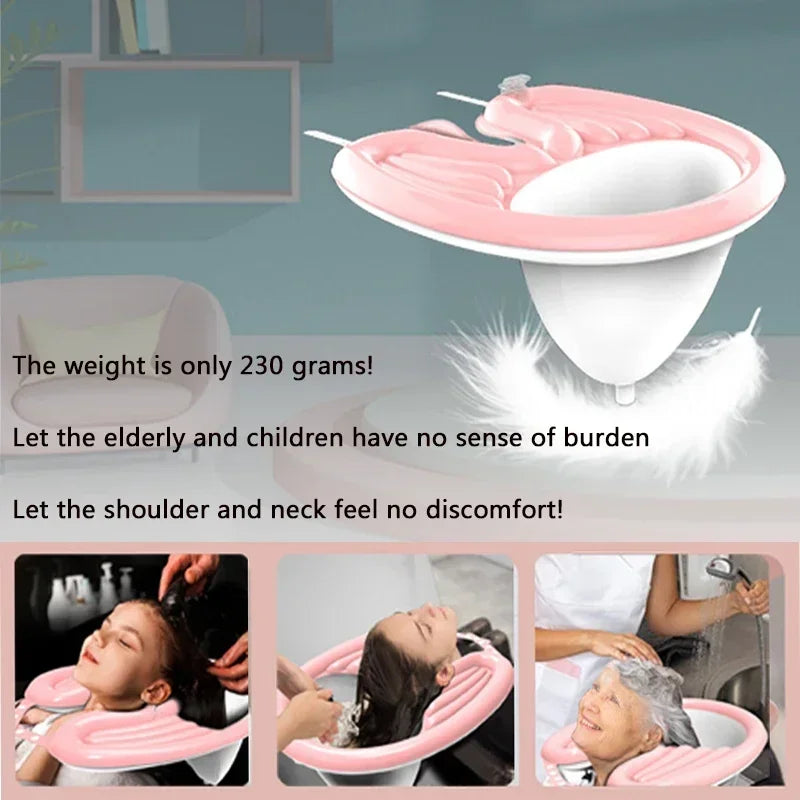 1Set Inflatable Shampoo Basin Hair Washing