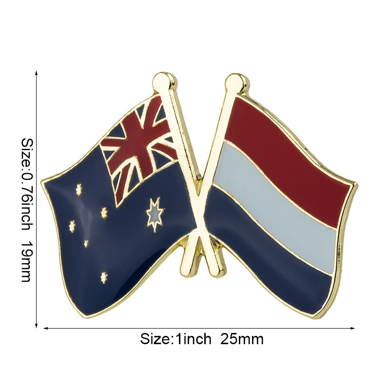 Australia Flag Badge Brooch Natinal Lapel Pins Flag Lapel Pins Country Flag Badge