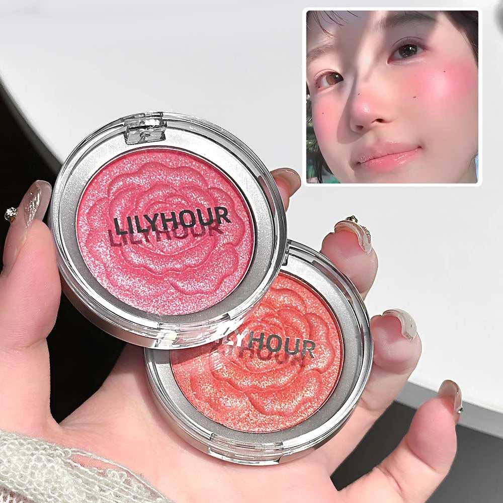 Monochrome Blush Face Shimmer Petal Blusher Palette Highgloss Mashed Potato Contour Makeup Rouge Women Beauty Cosmetics Palette