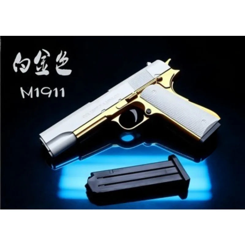 Children Toy Gun M1911 Soft Bullet Pistol Shell Ejecting