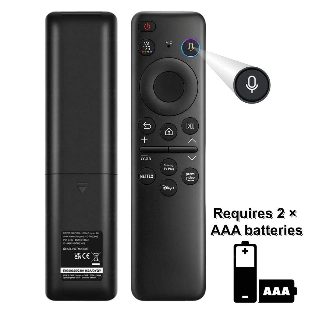 BN59-01432A/1455A Voice Remote for Samsung Smart TVs