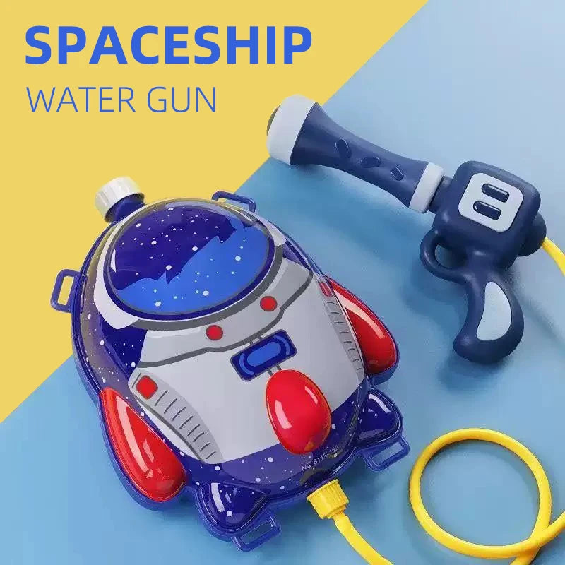 Children's water gun splashing toys Backpack water gun Summer beach toys Water fight Boys girls Backpack water gun outing toys C