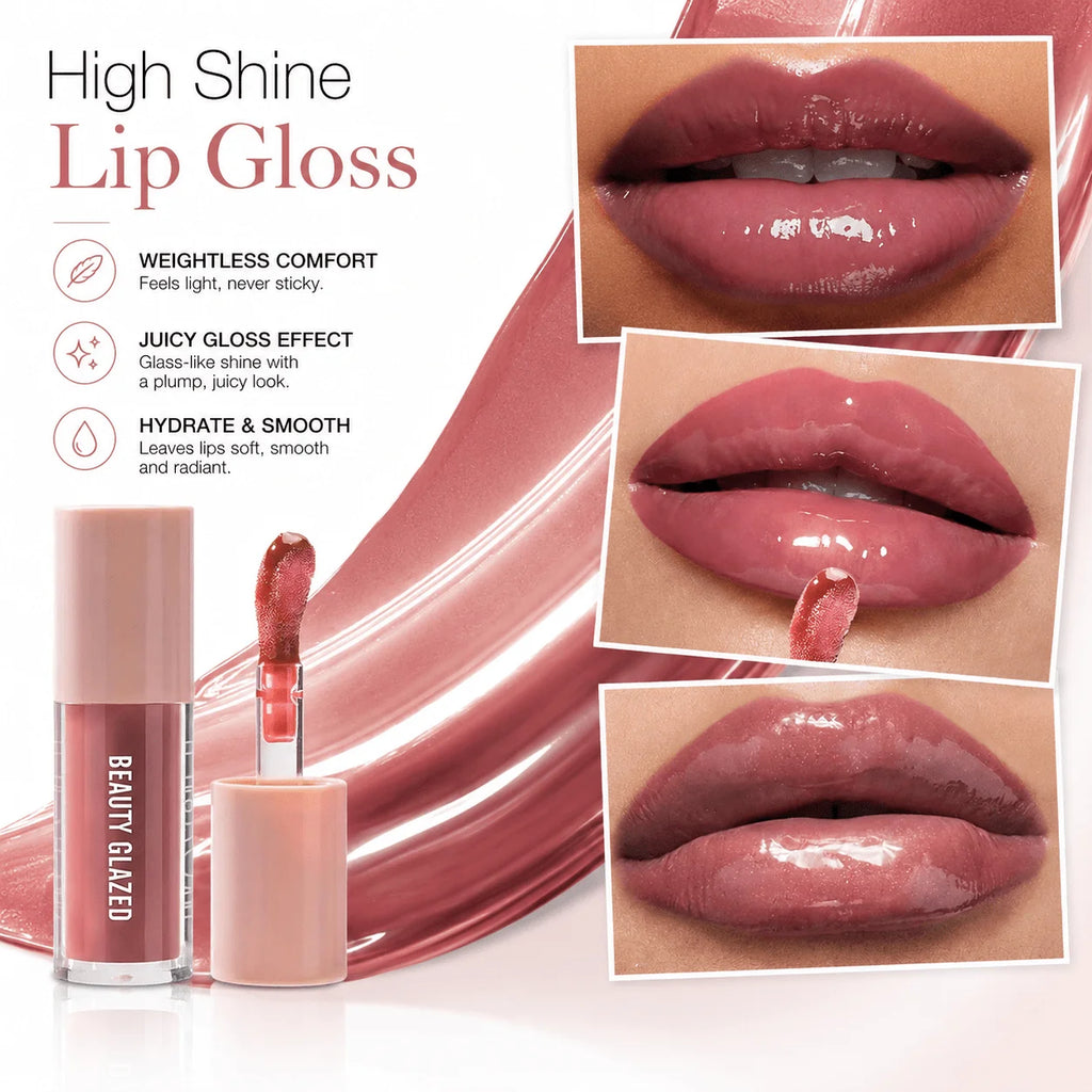 2pcs/Set Lip Makeup Set,1pc Matte Dual-Color Lip Liner+1pc Moisturizing Lip Gloss