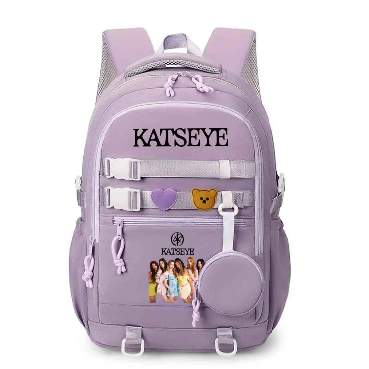 Y2K Girl Group Katseye Graphic School Backpacks for Women Girls