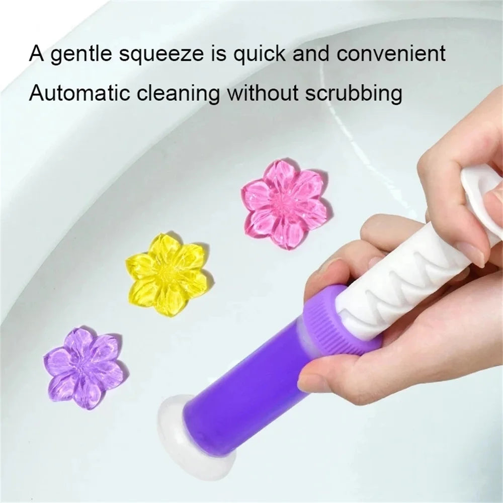 Multipack Flower Aroma Toilet Cleaning Gel, Toilet Deodorant Cleaner, Removing Odor, Household Cleaning Supplies