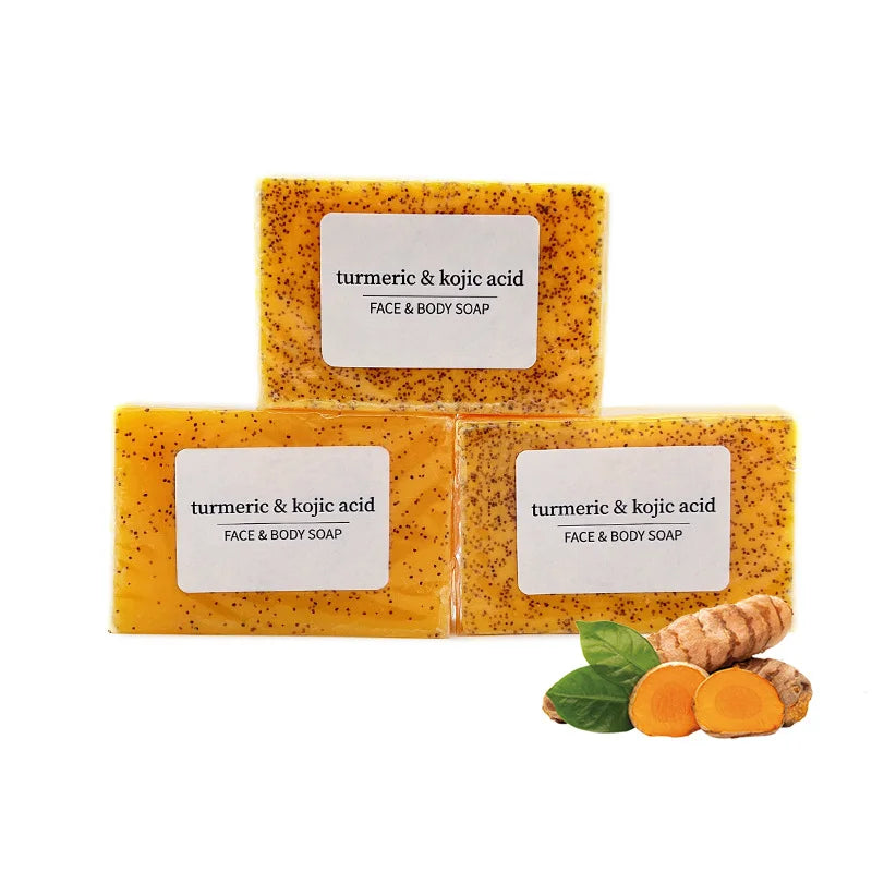 Ginger Curcumin Granules Soap, Nicotinamide Lemon Cleansing Soap, Bathing Skin, Handmade Soap, Essential Oil Soap.