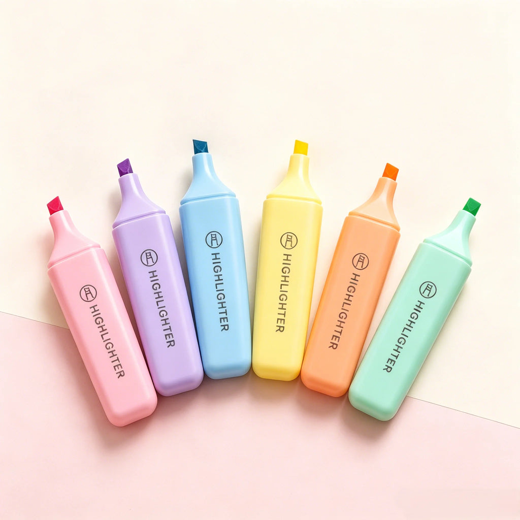 6pcs Back to School Water-Based Highlighters