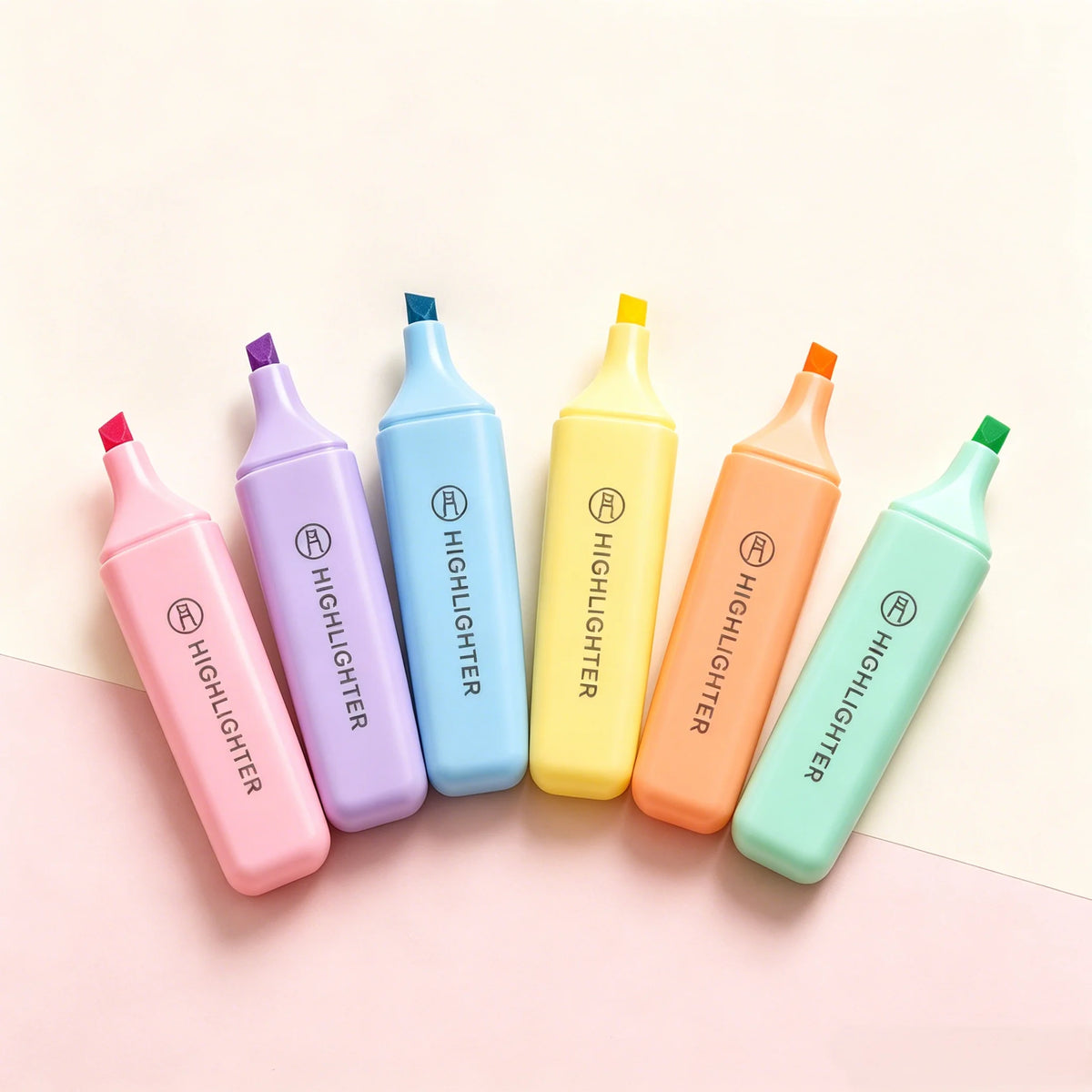 6pcs Back to School Water-Based Highlighters