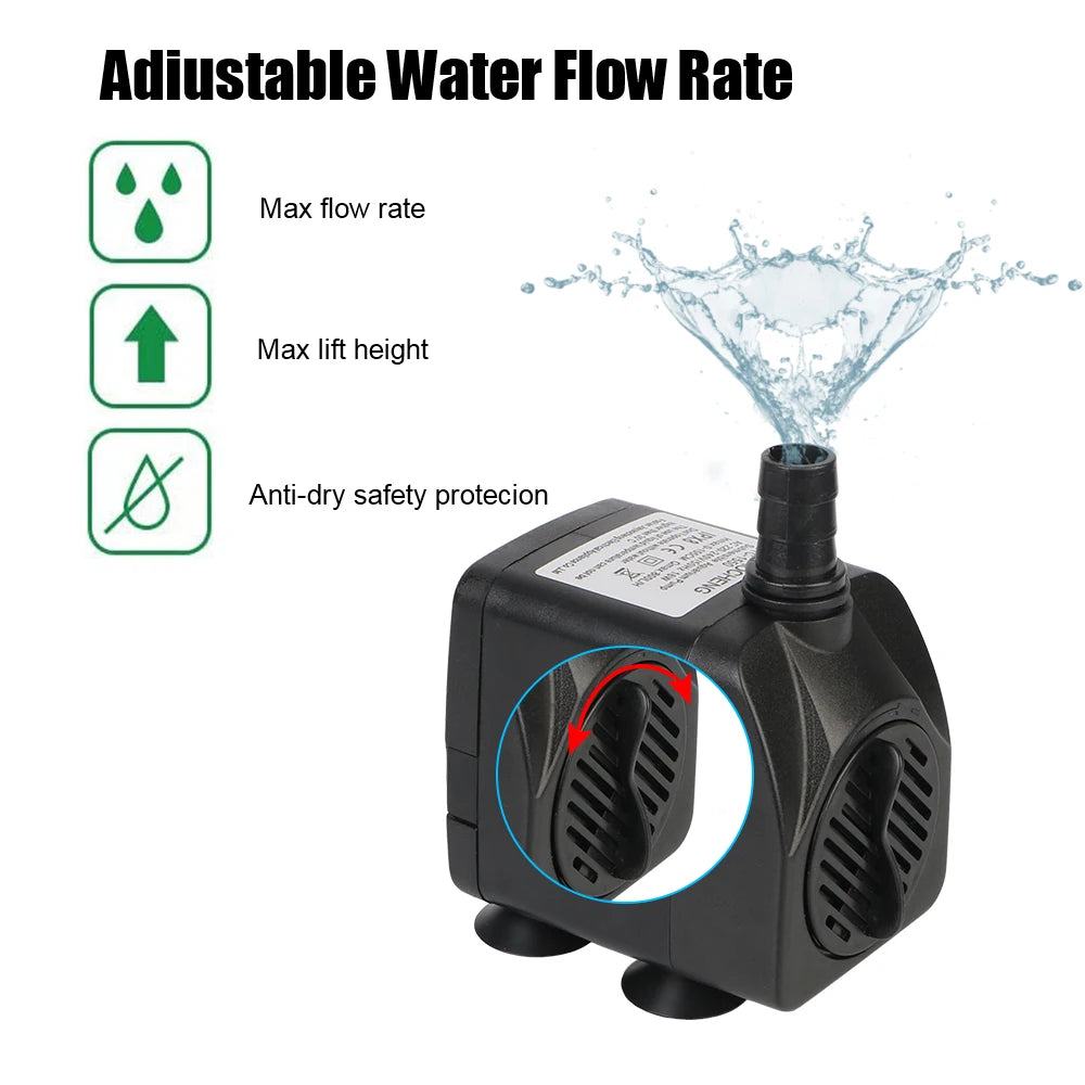 Waterproof for Garden Aquarium Fish Tank Bird Bath Fountain