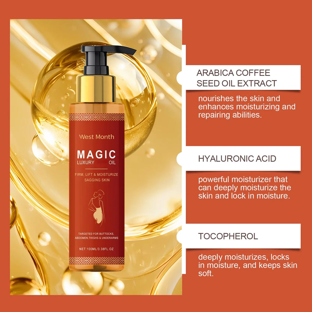 Firming Body Oil for Glowing Skin Improve Dry Moisturizing Anti Cellulite