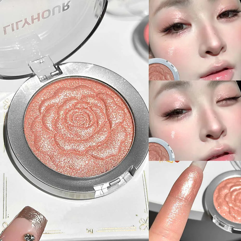 Monochrome Blush Face Shimmer Petal Blusher Palette Highgloss Mashed Potato Contour Makeup Rouge Women Beauty Cosmetics Palette