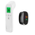 Digital Non-Contact IR Thermometer Fast Measure Light Portable Fingertip Medical Equipment SpO2 PR Monitoring Oximeter Monitor