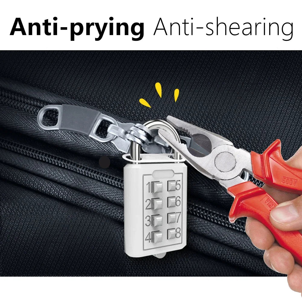 10 Digit Combination Outdoor Padlock Waterproof Zinc Alloy