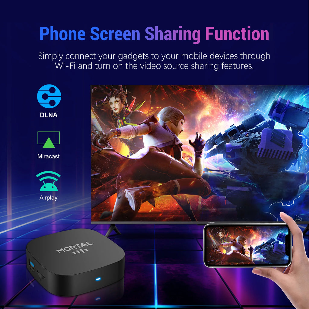 2026 New Smart TV Box T1+ RK3518 Android 16 WiFi 6 BT 5.4 Dual UI Interface 8K Ultra HD