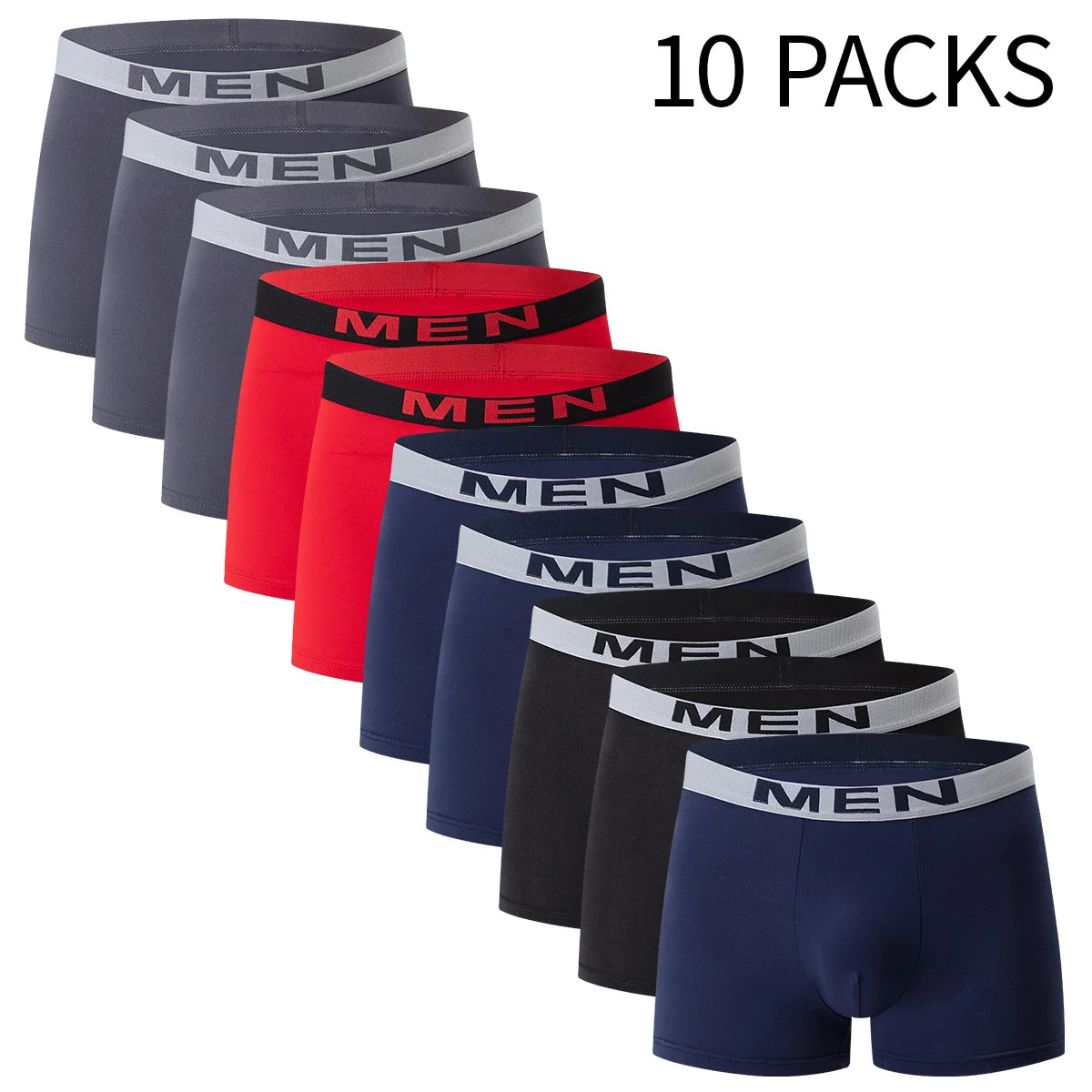 10/14/20 piece men's seasonal fashionable versatile underwear, comfortable plus size multi-color combination base casual shorts