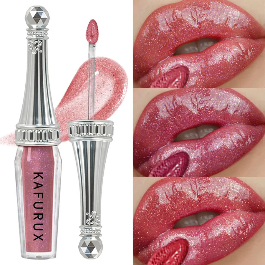 6 Colors Glitter Liquid Lipsticks Shimmer Shiny Lipgloss Pearlescent