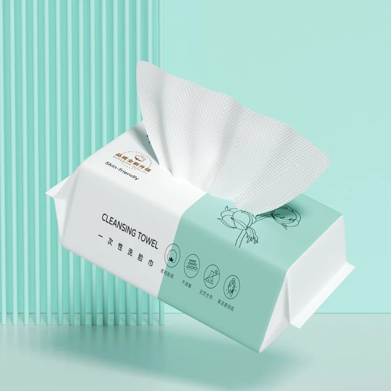 Disposable Pure Cotton Pearl-Patterned Face Towel,