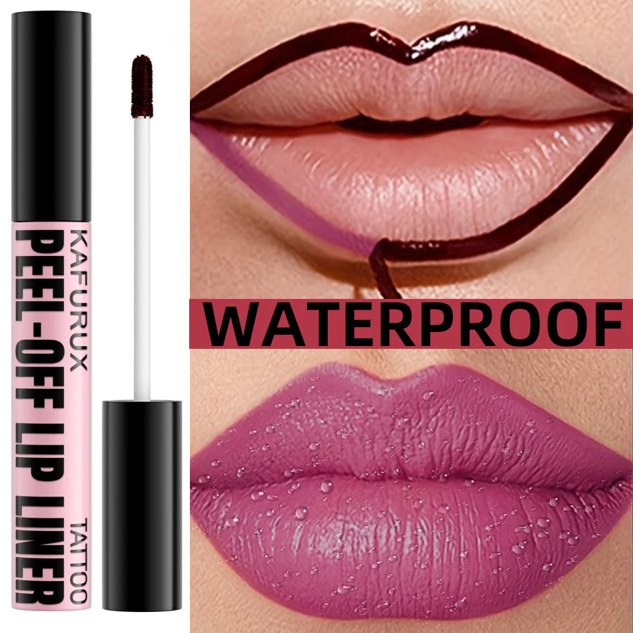 1PC Waterproof Lip Liner Peel Off Lipgloss Long Lasting