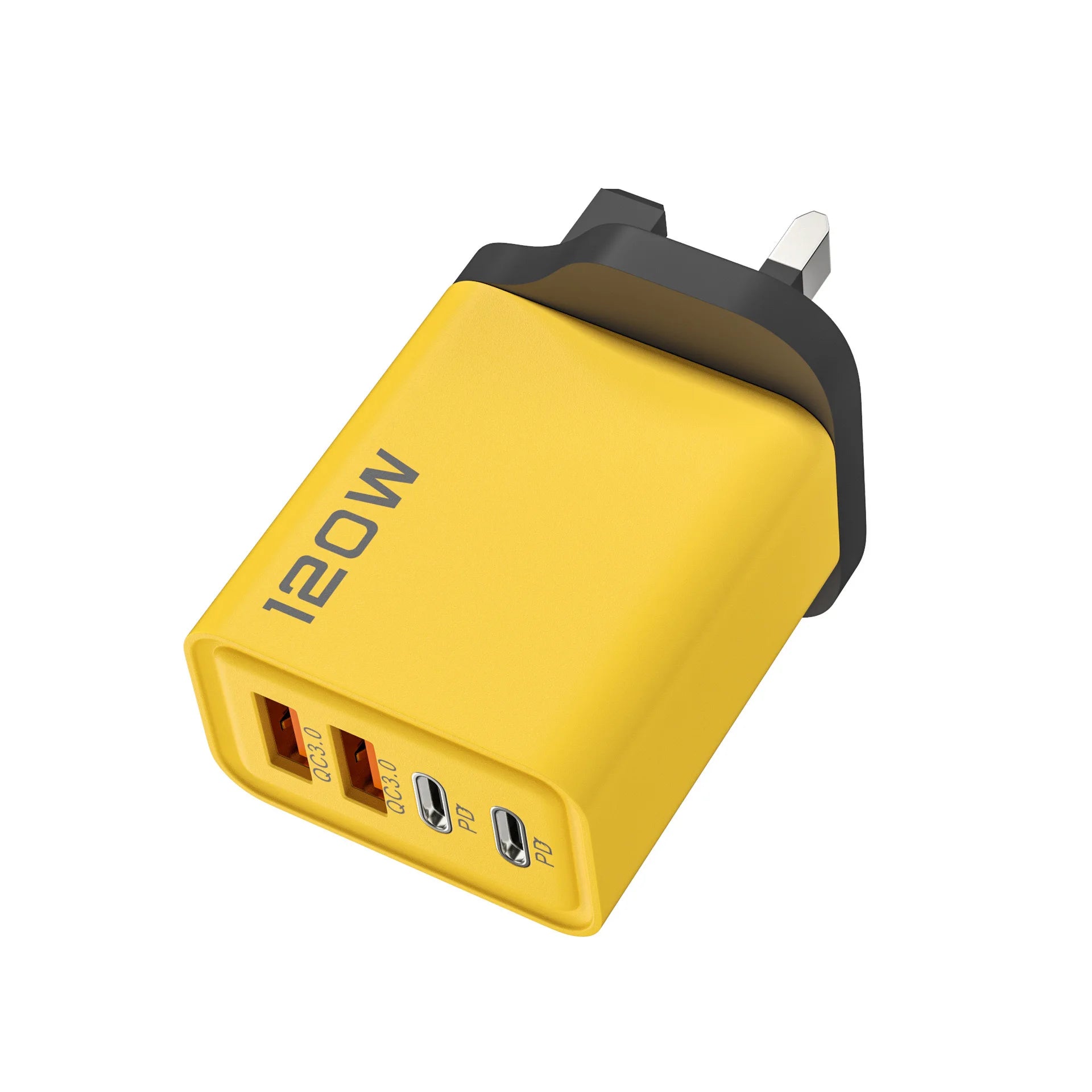 120W Quick Charge 4-Port USB C PD Fast Charger Wall Adapter For iPhone 17 16 15 Samsung S24 Xiaomi Huawei OnePlus EU US UK Plug