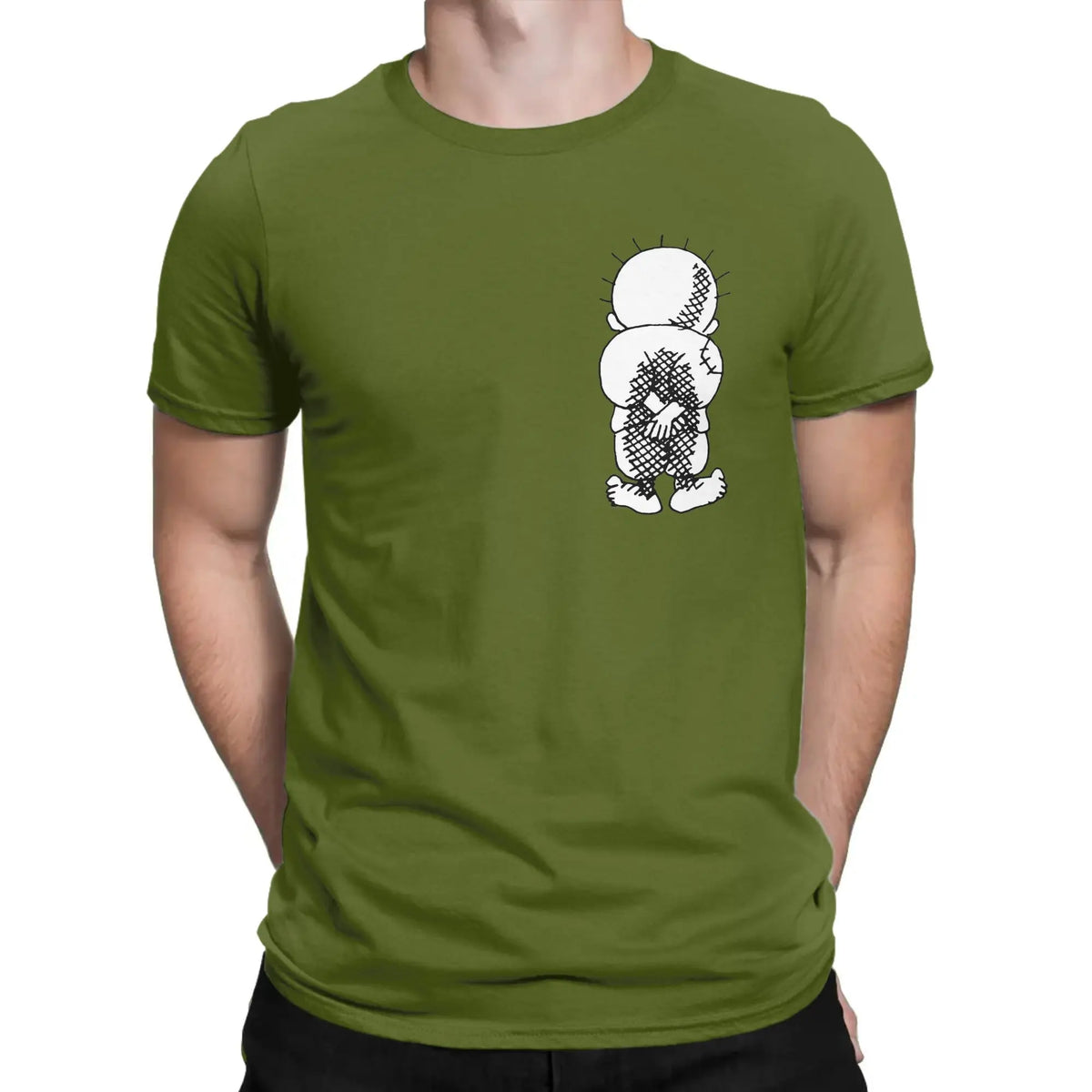 Men T-Shirt Palestine Handala National Symbol Funny Pure Cotton Tees Short Sleeve  T Shirts Round Neck Tops New Arrival