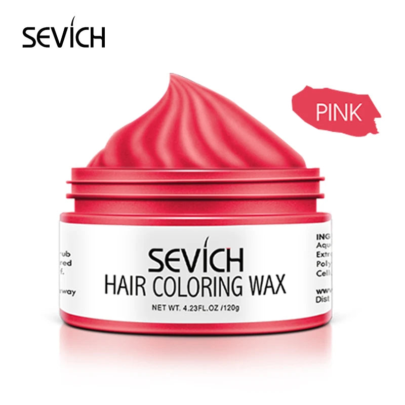 SEVICH DIY Hairs Dyed Mud Hair Colour Wax Easy To Wash Long Lasting Dye for Eyebrow Beards Coloring Temporary Hair Colour Cream