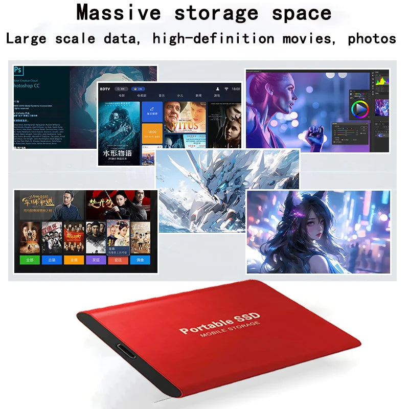 Large Capacity External Hard Drive Quiet Operation