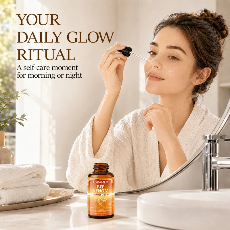 Bee Venom Serum with Hyaluronic Acid, Powerful Moisturizing Tighten Skin,