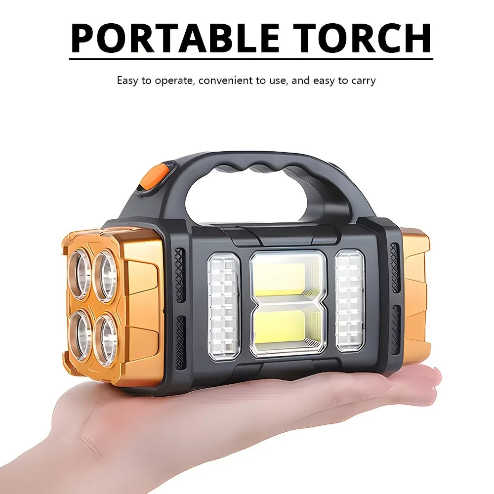 USB Rechargeable LED COB Flashlight Waterproof Portable
