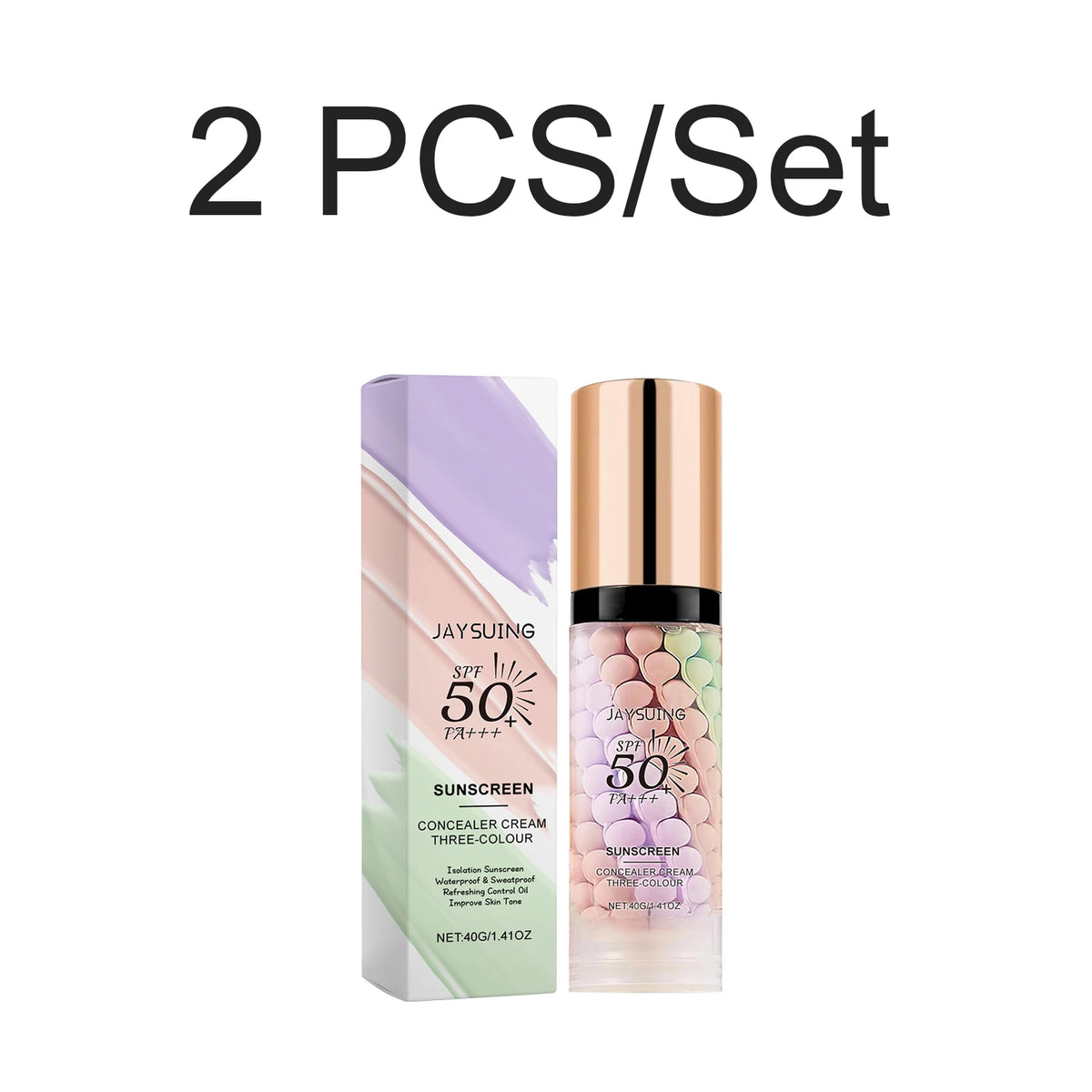 Tri Color Isolation Cream Sunscreen Primer Waterproof