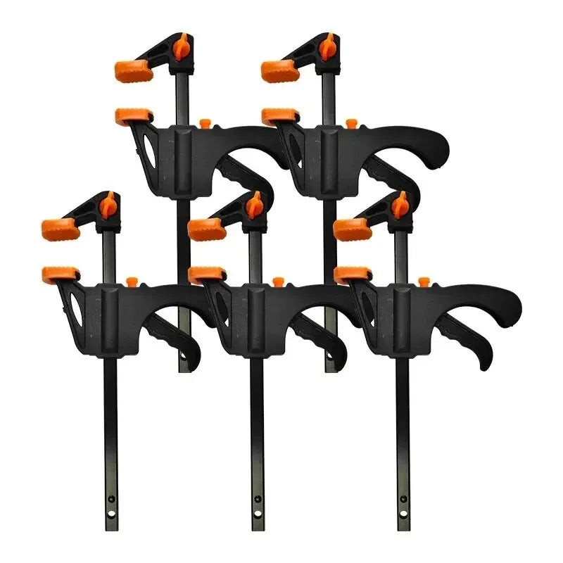 2/5pcs Woodworking Work Bar 4 Inch Bar Clamp Set Heavy Duty