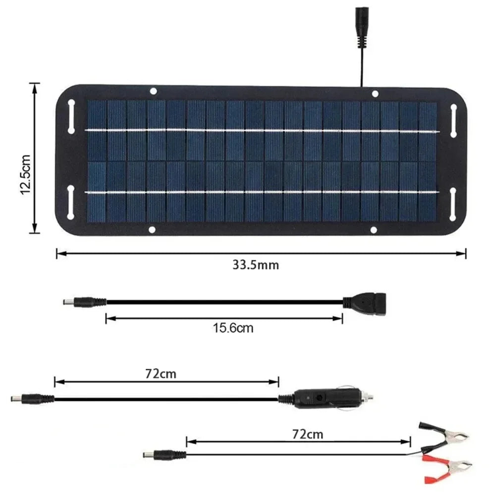 Monocrystalline Solar, Charger Battery Trickle Charger 12V