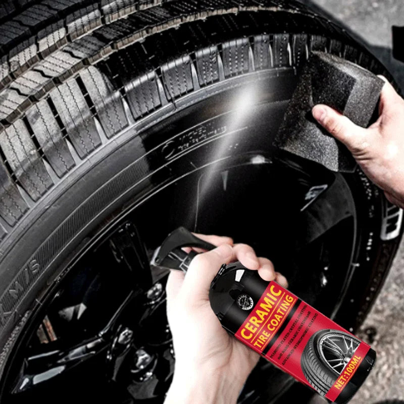 Ceramic Tire Coating Shine Spray Tyre Gloss Plastic Rubber
