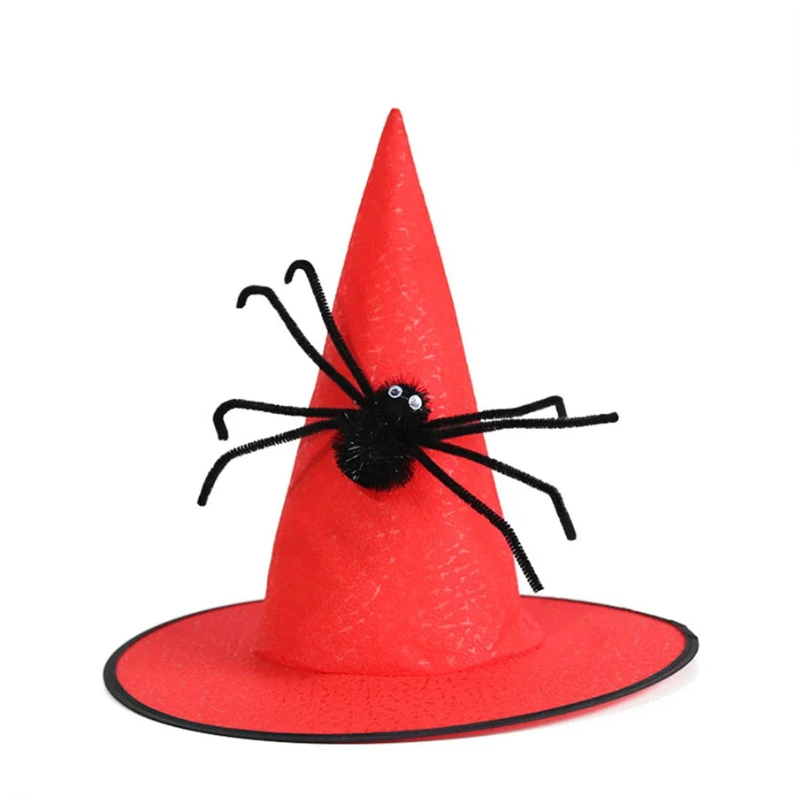 Halloween Witch Cosplay Decoration Spider Hats