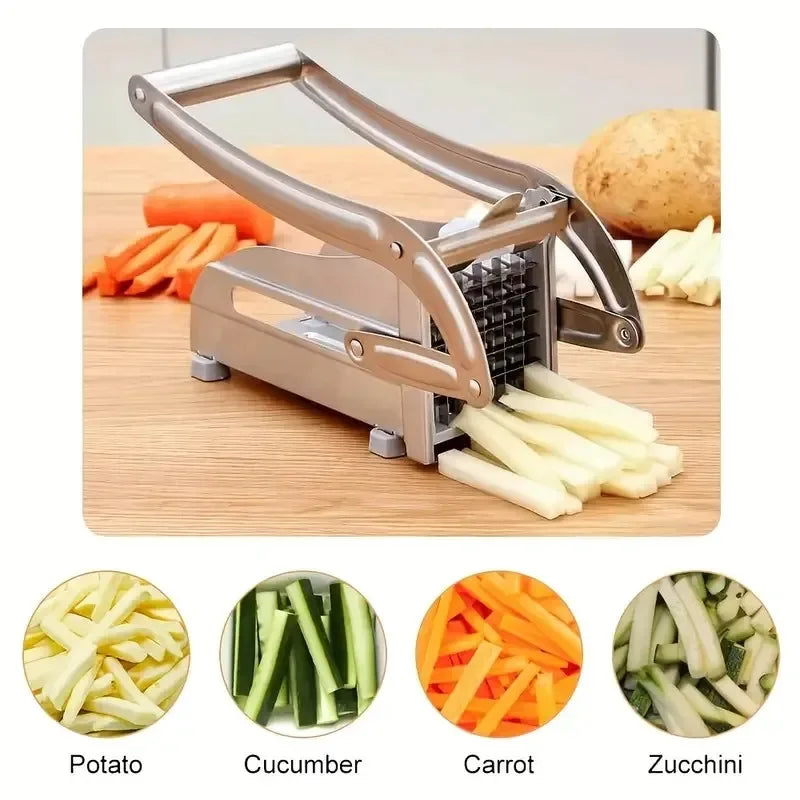 1Pack Stainless Steel Manual Potato Cutter 4-in-1